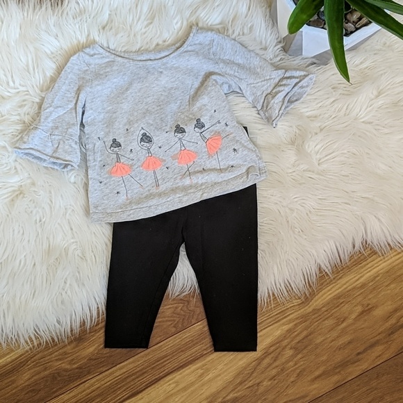 Baby GAP Ballerina Shirt & Legging Set - Picture 1 of 8
